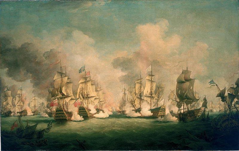 Richard Paton The Battle of Barfleur, 19 May 1692 oil painting picture